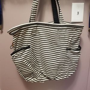Retro Metro Bag in Twill Stripe